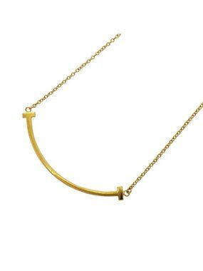 Tiffany & Co Necklace T Smile Small 18K Yellow Gold